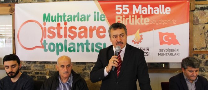 BAŞKAN TUTAL, MUHTARLARLA İSTİŞARE TOPLANTISINDA BULUŞT