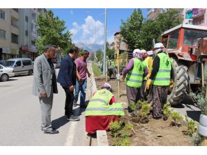 BAŞKAN TUTAL, KALDIRIM VE PEYZAJ DÜZENLEME ÇALIŞMALARINI İNCELEDİ