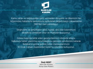 BASIN İLAN KURUMU KONYA ŞUBE MÜDÜRÜ ÜMİT MERT