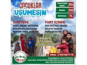 Ketenli Derneğinden Yurt İçi ve Yurt Dışana Yardım