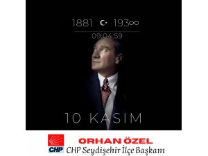 CHP Seydişehir 10 Kasım Mesajı