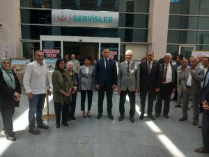 Devlet Hastanesi Başhekiminin Organizesi ile  Ressam Fatma Kırdar resim sergisi düzenled