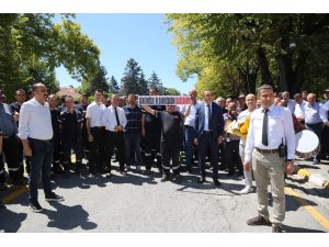 BAŞKAN ERKOYUNCU COŞKUYLA KARŞILANDI