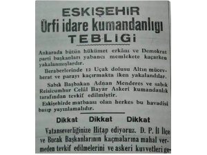 27 MAYIS 1960 DARBESİ ADNAN MENDERES VE KONYA