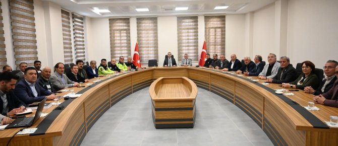 Trafik master planı toplantısı yapıldı