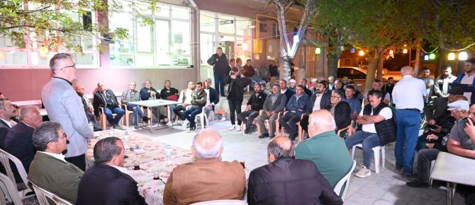 Başkan ustaoğlu kesecik mahalle sakinleri ile birarada