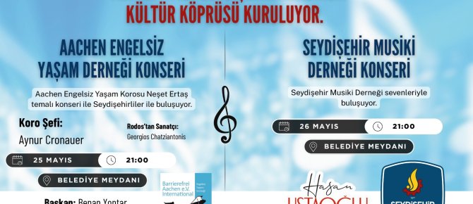 Seydişehir ve aachen arasında kültür köprüsü kuruluyor