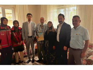 Seydişehir...  Sosyal hizmetlere müdürlüğü..  50 Yıllık Evli Çifti Ziyaret etti..