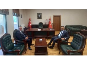 BAŞKAN USTAOĞLU’NDAN KAYMAKAM KIYICI’YA HAYIRLI OLSUN ZİYARETİ