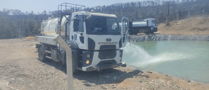 SEYDİŞEHİR BELEDİYESİ’NDEN BURSA’DA ÇIKAN YANGINA DESTEK