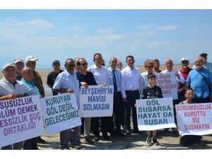 CHP’li Milletvekillerinden Beyşehir Gölüne sahip çıkılması mesajı verildi