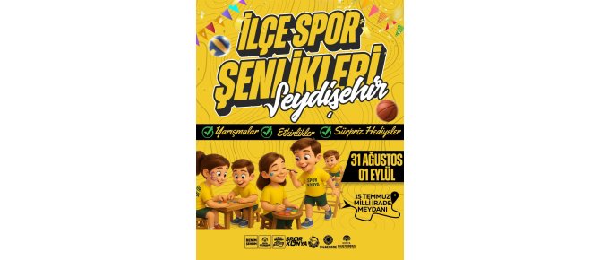 Konya Büyükşehir’den Seydişehir’de Spor Şenliği
