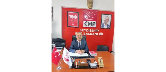CHP SEYDİŞEHİR İLÇE BAŞKANLIĞI BASIN AÇIKLAMASI