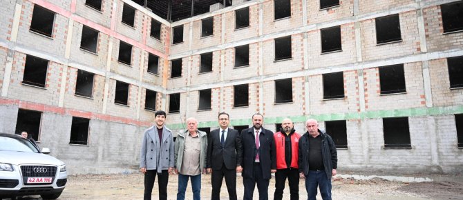 Kaymakam Kıyıcı’dan Yapımı Devam Eden Kur’an Kursu İnşaatına Ziyaret...