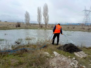 SEYDİŞEHİR BELEDİYESİNDEN LARVASİT İLAÇLAMA ÇALIŞMASI