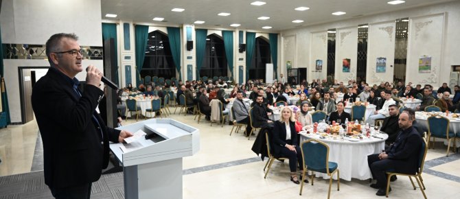 BAŞKAN USTAOĞLU ÇALIŞMA ARKADAŞLARIYLA BULUŞTU