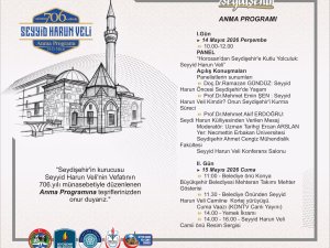 SEYYİD HARUN VELİ ANMA ETKİNLİKLERİ BAŞLIYOR