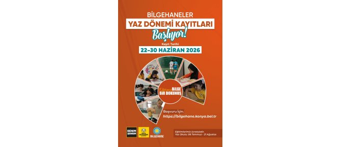 Seydişehir Bilgehane'de ''Yaz Dönemi'' Kayıtları Başladı.