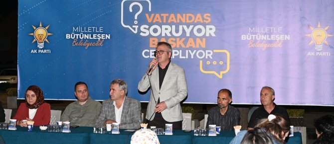BAŞKAN USTAOĞLU, VATANDAŞLARIN SORULARINI CEVAPLADI