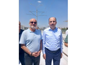 Başkan Altay raylı sistem projelerini basın mensuplarıyla inceledi..