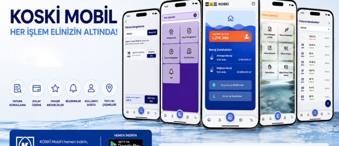 KOSKİ MOBİL UYGULAMASI İNDİRME SAYISI 200 BİNİ AŞTI