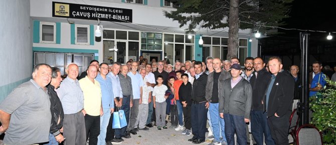 BAŞKAN USTAOĞLU, ÇAVUŞ MAHALLESİ’NDE HEMŞEHRİLERİYLE BULUŞTU