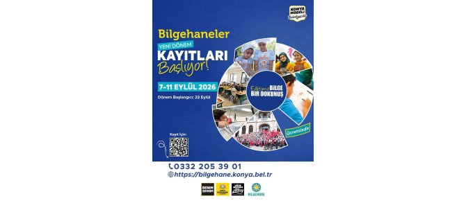Seydişehir Bilgehane'de ''Yeni Dönem'' Kayıtları Başladı