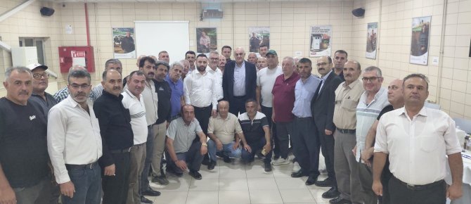 BAŞKAN USTAOĞLU VE MUHTARLARDAN SEYDİBEY A.Ş. TESİSLERİNE ZİYARET