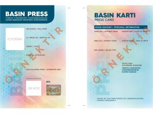 “Basın Kartı” Gazetecinin Resmi Kimlik Belgesidir